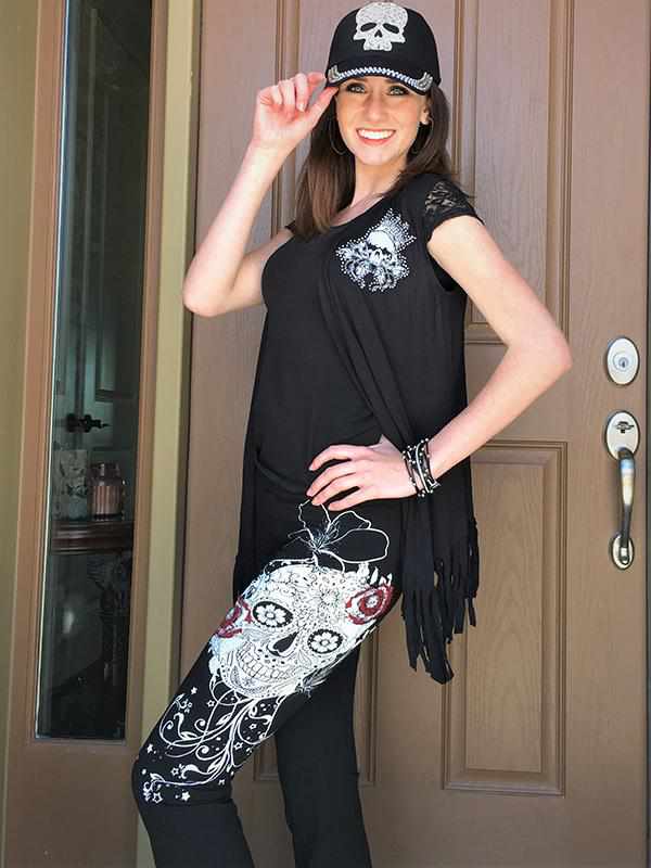 Ruby Heart™ Embellished Casual Pant - Tara Ley